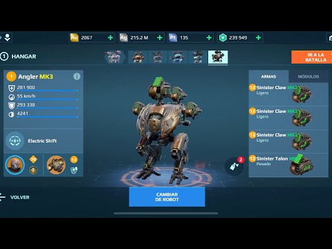 Angler Sinister Claw | Giveaways #WRwinArHwangje | War Robots Gameplay