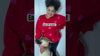 Easy DIY project for Valentine’s Day #sewing #easydiy #easycrafts