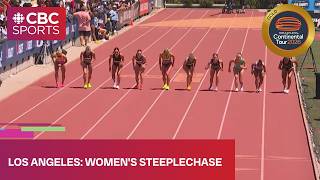 Meet record in women's steeplechase final at Continental Tour stop in Los Angeles | #CBCSports