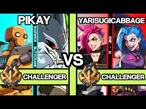 2XKO ▰ PIKAY (Warwick-Blitzcrank) vs YARISUGICABBAGE (Vi-Jinx) ▰ 2XKO Pro Replays