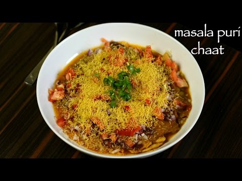 masala puri recipe | masala puri chaat recipe | masala poori recipe