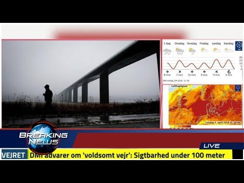 DMI advarer om 'voldsomt vejr': Sigtbarhed under 100 meter