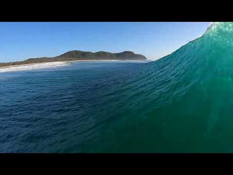 POV "Classic" Wipeout 15 second hold down (Over the falls)4K Byron Bay