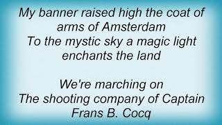 Ayreon - The Shooting Company Of Captain Frans B. Cocq Lyrics