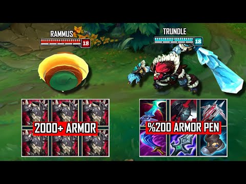 2000+ ARMOR RAMMUS vs ARMOR PEN TRUNDLE FIGHTS & Best Moments!