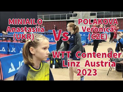 WTT Contender Linz Austria, Girls U15 group, Anastasiia Miniailo (UKR) Vs Veronica Polakova (CZE)