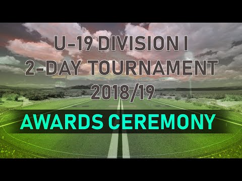 U-19 Division 1 Tournament 2018/19 - Awards Ceremony