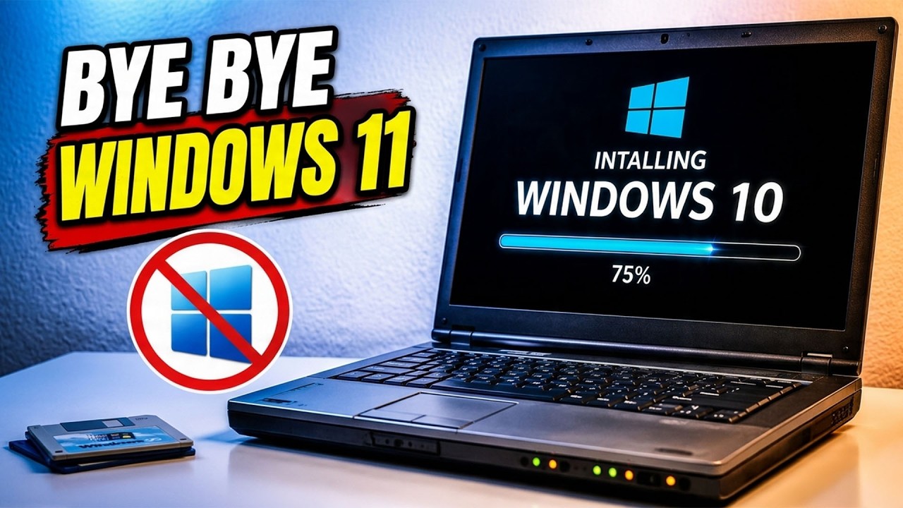 BYE BYE WINDOWS 11! Cara Downgrade Windows 11 Ke Windows 10 Tanpa Hilang Data 2026