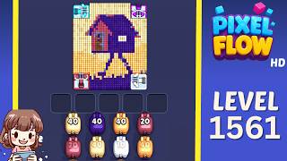 Pixel Flow Level 1561 Solution Walkthrough