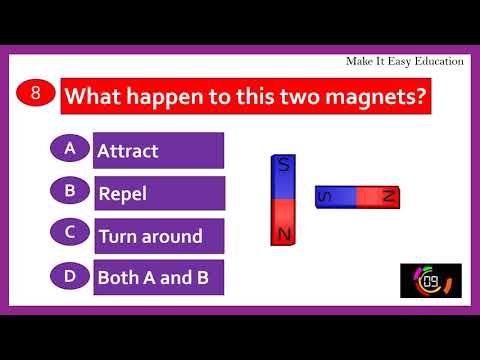 SCIENCE QUIZ ON MAGNETS || KIDS QUIZ || KIDS GK ON MAGNET|| GENERAL KNOWLEDGE FOR KIDS