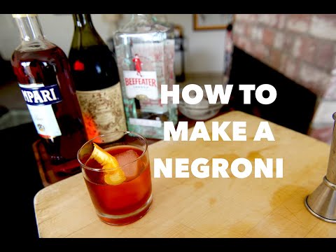 How to Make A NEGRONI - Classic Cocktails at Home