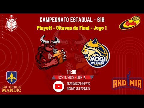 Regatas x Mogi: Oitavas de Final - Jogo 1 - Campeonato Estadual SP 2023 de Basquete, Sub18.