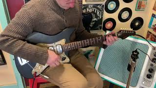 Video thumbnail for 1960s Egmond Typhoon 3V semihollow electric guitar (w/whammy) by Jake Wildwood & Co