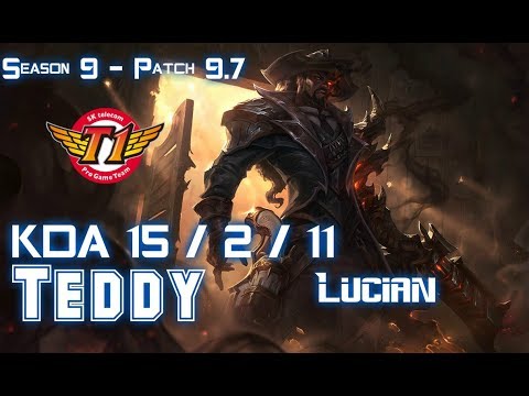 SKT T1 Teddy LUCIAN vs VAYNE ADC - Patch 9.7 KR Ranked
