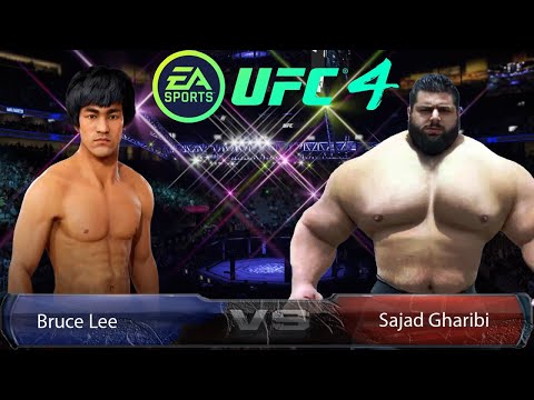 UFC4 Bruce Lee vs Sajad Gharibi Iranian Hulk EA Sports UFC 4