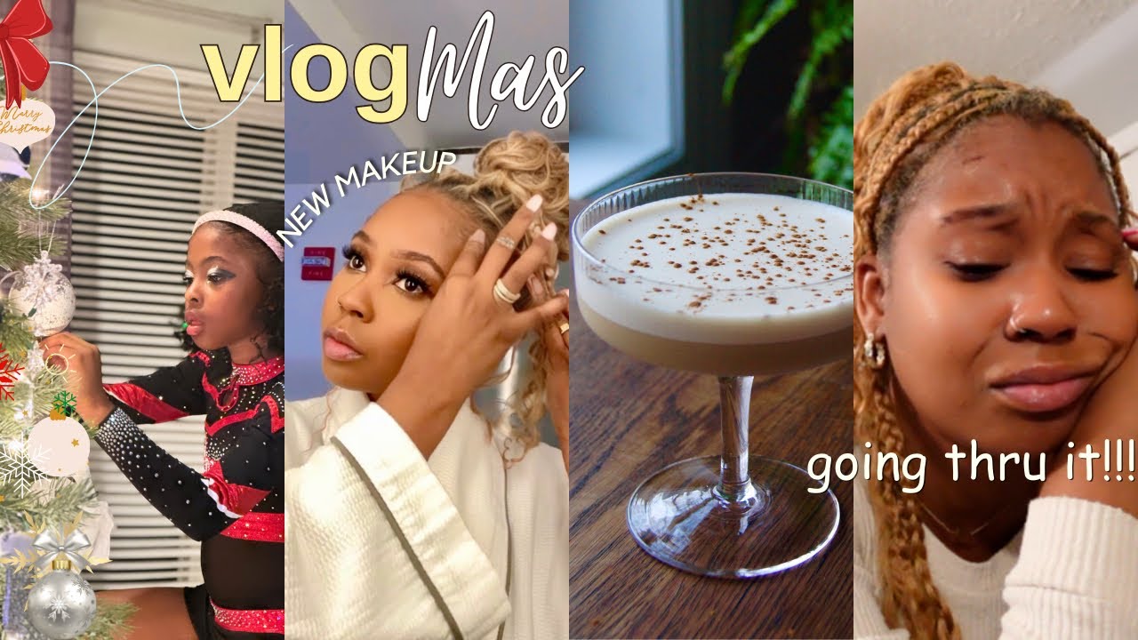 GETTING OUT A FUNK, STOCKING STUFFER GIFTS, XMAS DECORATING, NEW MAKEUP, MAKING COCKTAILS| VLOGMAS