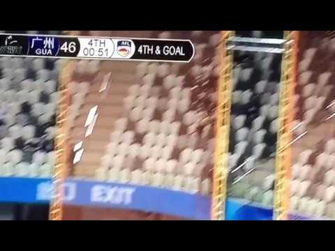 Taylor Russolino - Shanghai Skywalkers 2016 - Game Clinching FIELD GOAL