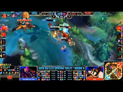 Unicorns of Love vs H2K Gaming - HIGHLIGHTS - EU LCS Spring 2015 - W5D1 - Season 2015 - LoL
