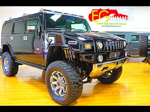 KILLER LIFTED ~ 2006 Hummer H2 4X4 LIFTED For Sale~Navi~Roof~38" Tires~20" Rims~Fab tech~Dirt Logic