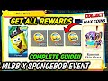 FULL GUIDE HOW GET MAX COINS FASTER FOR FREE SPONGEBOB SKIN ALL REWARDS MLBB