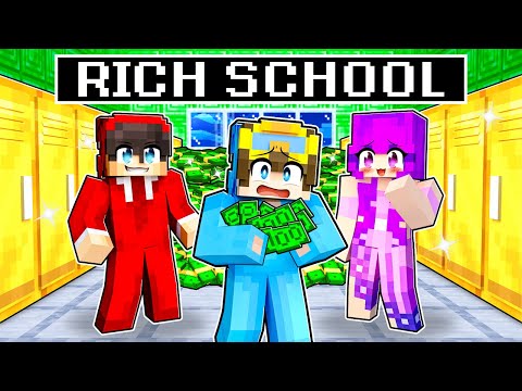 Nico - Going To MILLIONAIRE School in Minecraft!