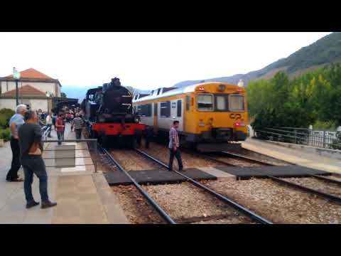 Chegada do Comboio Regional a Pinhão