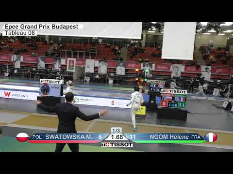 2020 449 T08 02 F E Individual Budapest HUN GP YELLOW NGOM FRA vs SWATOWSKA POL