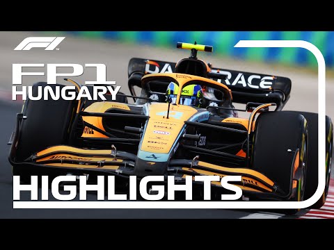 F1第13戦ハンガリーGP（ブタペスト）FP1ハイライト動画