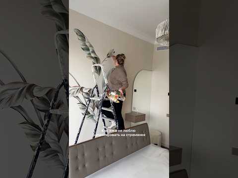 Блог о росписи стен 🎨экзотика в спаотне  #дизайнинтерьера #идеяспальни #идеидлядома #дизайн #ремонт