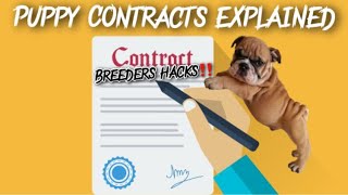 Puppy contracts‼️ A must for buying & Must for becoming a good breeder (FREE template)