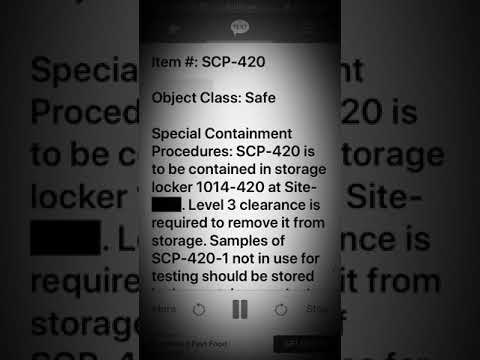 Scp 420 Aggressive Skin Condition