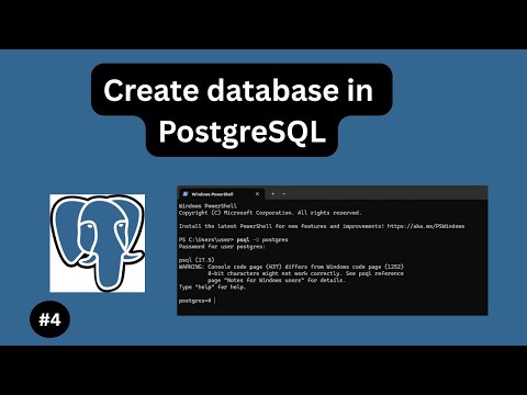 How To Create A Database In Postgresql Postgresql Tutorial 4