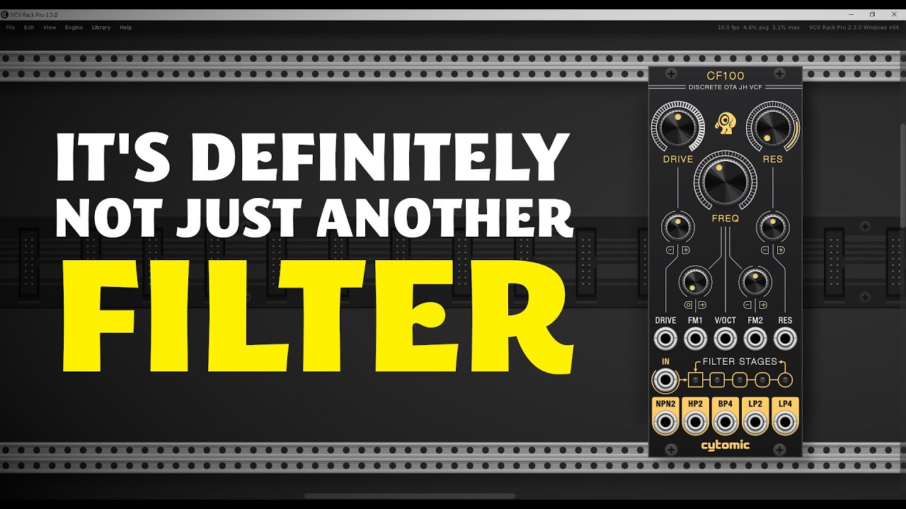 Patches and Sounds with the new CF100 Filter \\ No Talking