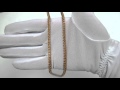 Відео огляд Срібний позолочений ланцюжок ех14