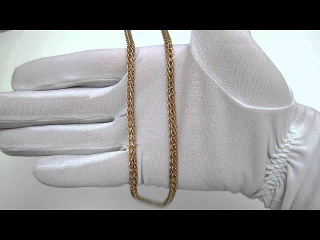 Срібний позолочений ланцюжок ех14 Відео огляд