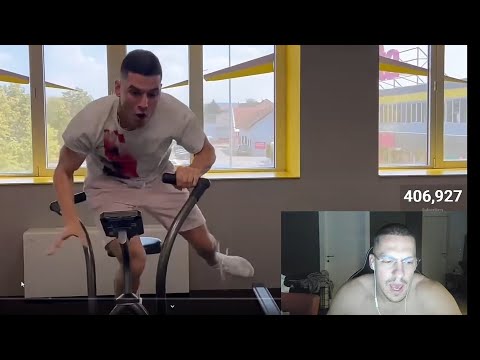 BAKA PRASE *reakcija* na trenutak kada je SIMI pao sa bicikla u teretani