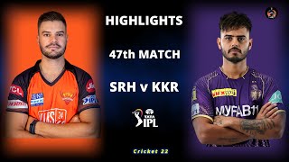 SRH vs KKR 47th Match IPL Highlights 2023 | SRH vs KKR Full Match Highlights | Hotstar Cricket 22