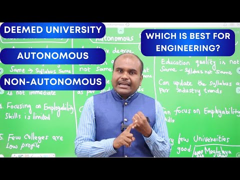 Which is BEST for FUTURE ✅ | Deemed University or Autonomous or Non-Autonomous | Syllabus | Skills