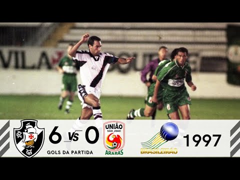 Vasco 6 x 0 União São João ● Brasileirão 1997 - 6 Gols de Edmundo!