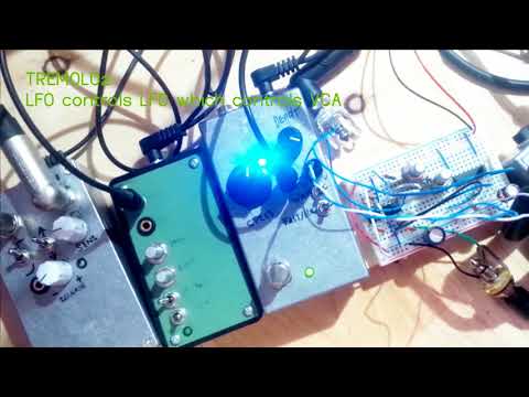 Tremolo Effects with VCA, 2 LFO's and envelope generator