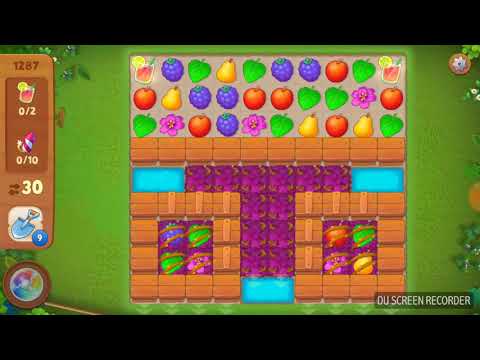 Gardenscapes level 1287, no boosts