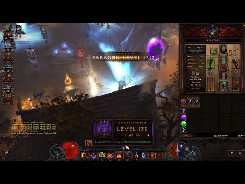 2.7.1 Diablo 3 PTR Greater Rift 135 4 man - testing