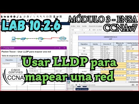 10.2.6 Packet tracer - Usar LLDP para mapear una red (Resolucion)