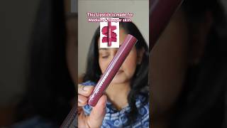 This Mamaearth's Pink Lipstick is made for Medium &amp; Deeper skin #viralmakeup #lipsticks #mamaearth