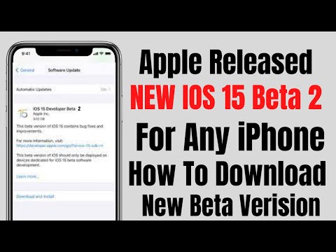 IOS 15 Beta 2 RELEASED -How To Get Download IOS 15 Beta 2 ANY IPHONE - Apple Released IOS 15.2- 2021