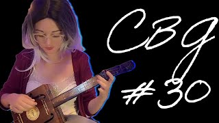 Raised Movable Copper Fret Cigar Box Guitar FINISHED: Piezo Pickup & Easy Vibrato Demo