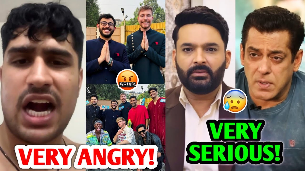 BIG LAFDA! Indian YouTubers get HATE for this...😡| CarryMinati, MrBeast, Salman Khan, Kapil Sharma