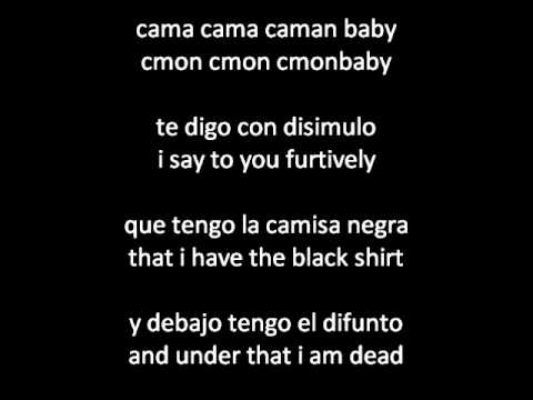 Juanes - La Camisa Negra (The Black Shirt) ENGLISH/SPANISH lyrics/letra