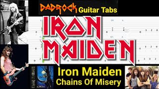 Chains Of Misery - Iron Maiden - Guitar + Bass TABS Lesson