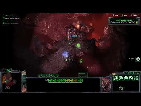 Starcraft 2 WOL Mindhawk challenge gauntlet mission 5 devil's playground brutal no units trained